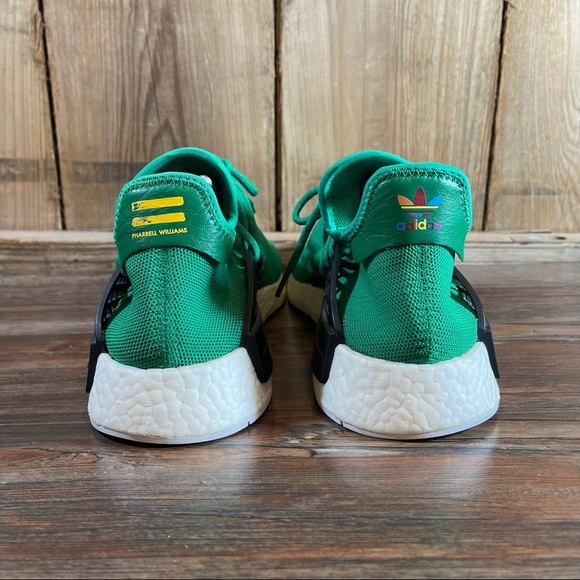 Adidas PW Pharrell Williams Human Race Kelly Green Sneakers Mens Shoes Size 9 - Picture 13 of 15